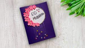How to make an eid card complete with audio instructions. How To Make Eid Mubarak Card Handmade Easy Card Tutorial Beautiful Eid Card Making Youtube