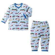 新幹線 ニットキルトパジャマ ８０cm ブルー mikihouse official online shop パジャマ ニット キルト