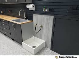 garage workbench with storage
