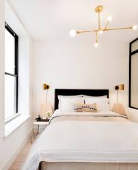 Elegant bedroom featuring a warm and neutral chromatic palette. 75 Beautiful Small Modern Bedroom Pictures Ideas June 2021 Houzz