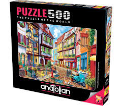 Whether the skill level is as a beginner or something more advanced, they're an ideal way to pass the time when you have nothing else to do like waiting in an airport, sitting in your car or as a means to. Puzzle Cobblestone Alley Perre Anatolian 3614 500 Pieces Jigsaw Puzzles Towns And Villages Jigsaw Puzzle