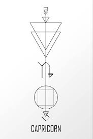 Geometric Capricorn Tattoo Capricorn Tattoo Capricorn Tattoo Geometric Astrology Tattoo