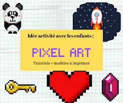 Idee Activite Avec Les Enfants Pixel Art En 2020 Pixel Art Activite Idee Activite