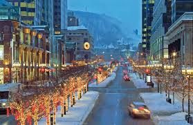 Christmas Lights In Downtown Montreal Montreal In Winter Montreal Canada Canada Travel