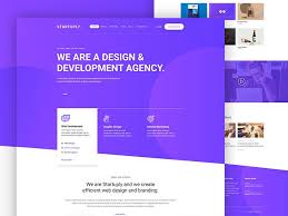 Free Free Psd Startuply Agency Landing Page Web Design Tips Web Design Web Layout Design