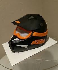 Ktm Off Road Helmet Cake Bike Cakes Cakes For Men Novelty Cakes