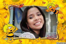 Marco de fotos infantil para personalizar con la Abeja Maya