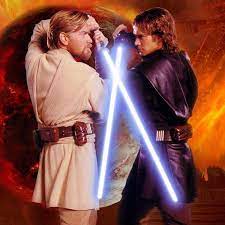 Obi Wan Kenobi Vs Anakin Skywalker Ipad Wallpaper Star Wars Obi Wan Star Wars Movie Star Wars