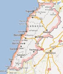 lebanon map lebanon baalbek baalbek lebanon