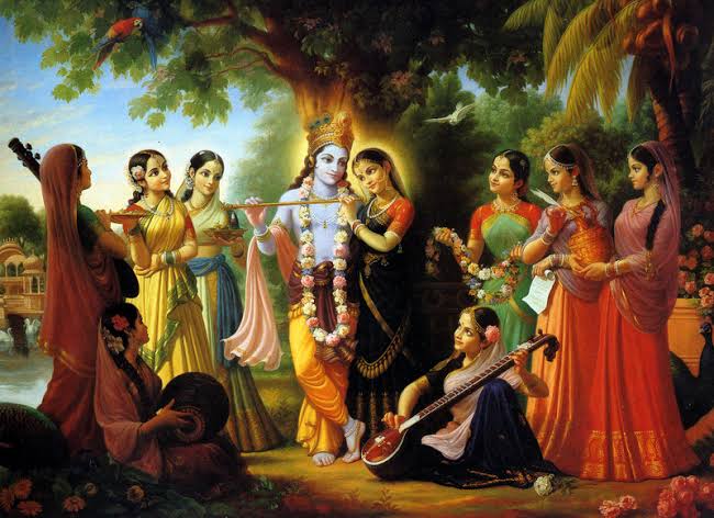 Image result for krishna with gopis