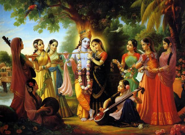 Image result for krishna with gopis