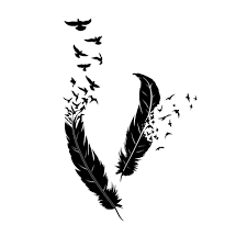 Birds Of The Same Feather Flock Together Meaning In Tagalog Feather Vinyl Decal Birds Wall Decal Flying Birds Decal Etsy Feather Drawing Bird Wall Decals Bird Tattoo Men