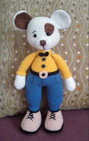 Korsan Kopek Amigurumi Oyuncak Bebek Oyuncak Kopek