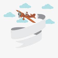 Vector Airplane Banner Vintage Aircraft Yellow Sky Png And Vector Airplane Banner Vintage Aircraft Clip Art Vintage