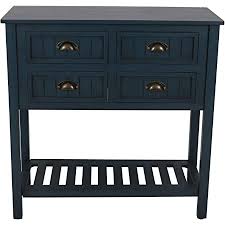 Three generous drawers offer ample room for holding essential items, and a smooth top provides enough space for a lamp or a. Amazon Com Kings Brand Furniture Console Table Antique White Walnut Furniture Decor