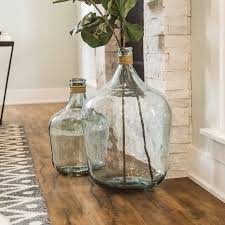 Boccioni Large Recycled Glass Jug Walmart Com Large Recycled Glass Vase Large Glass Vase Glass Floor Vase