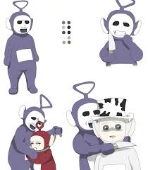 Tinky Winky S Reference Infected By Xamp6 Teletubbies Creepy Images Scary Art