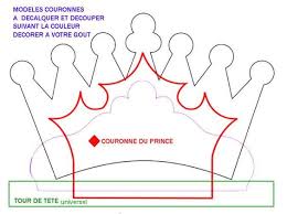 Gabarit Couronne Prince Princesse Pour Epiphanie Et Carnaval A Telecharger Et Imprimer Gratuit Modele Couronne Couronne En Feutre Couronne Princesse