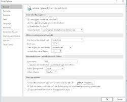 all excel options are greyed out stack overflow