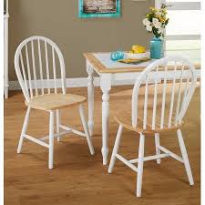 Windsor Dining Chair White Natural Set Of 2 Walmart Com Windsor Dining Chairs Dining Chairs Primitive Dining Rooms