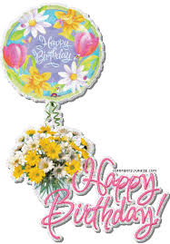 Happy Birthday Flowers And Balloons Gif Https Encrypted Tbn0 Gstatic Com Images Q Tbn 3aand9gcrnmlj2bvci5nb2edt Ddquywgzviwbywobqq Usqp Cau
