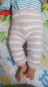 100均レッグウォーマーであったかベビーパンツ２ ベビーレギンス ベビーパンツ 赤ちゃん 手作り