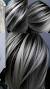 Half Black And Silver Hair