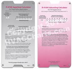 hvac charts r410a superheat calculator