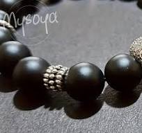 1pc * Moda * * Ónix Calavera * Elástico Pulsera de Cuentas para Hombres -  Cristal Artificial Ágata Mate, Regalo Personalizado, Ac