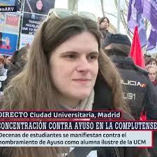 Marina Mata, Sindicato de estudiantes: "Ayuso es una clasista, hablamos de  una machista"