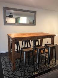 Ana White Farmhouse Style Bar Table San Diego Diy Projects Kitchen Bar Table Bar Height Dining Table Bar Table Diy