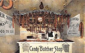 We are just a short walk from la live and staples center and just steps from some of the city's most prominent hotels. Los Angeles Ca Candy Butcher Shop Postcard United States California Other Postcard Hippostcard
