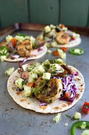 Pair these chipotle chili fish tacos with peach pineapple salsa with a pilsner and have a wonderful day! Grilled Butter Jalapeno Shrimp Tacos With Pineapple Salsa Chez Us
