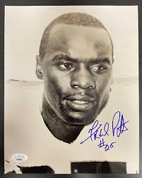Frank Pitts Signed 8X10 Football Photo Played For Chiefs Browns & Raiders  JSA