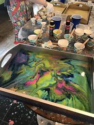 Hi everyone, it's natalie from doodlecraft showcasing another fun resin craft. Galentine S Resin Serving Tray Workshop At Kindred Spirit Brewery Tuesday Feb 9th 6 30 8 30pm