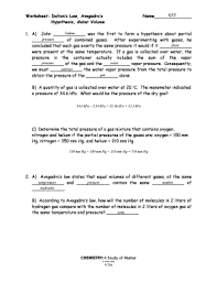 An intermediate text followed by multiple tasks. Avogadro S Hypothesis Worksheet Fill Online Printable Fillable Blank Pdffiller