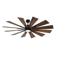 Moreover, consider the addition of a light kit. 60 Inch Black Farmhouse Ceiling Fan With Led Light 204381