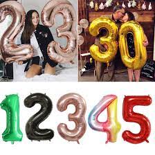 These giant numbers balloons are delivered in a very large balloon box and are great for a special birthdays or anniversary. 30 40inch Big Foil Birthday Balloons Helium Number Balloons Happy Birthday Party Decorations Kids Toy Figures Wedding Air Globos China Balloons In Bulk And Balloon Arch Kit Price Made In China Com