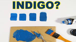 The color is lighter shade of indigo and it is faded. How To Make Indigo Color With Acrylic Paint Youtube