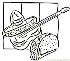 You can use our amazing online tool to color and edit the following taco coloring pages. Tacos And Guitar Coloring Page For Kids Free Mexico Printable Coloring Pages Online For Kids Coloringpages101 Com Coloring Pages For Kids