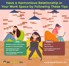 Office Etiquette 101 Https Myofficein Ph Harmonious Relationship Work Space Following Tips Kind Person Talk Too Much Have Fun