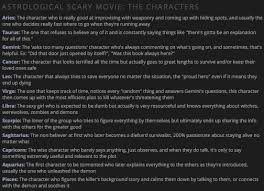 Capricorn the goat, pisces the fish, taurus the bull, and so on. Movies Images Get Zodiac Signs In A Horror Movie Background