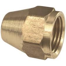 Water service applications generally use a flare to iron pipe connection when connecting the copper tube to the main and/or the meter. Proplus Part 41s 8 Proplus 1 2 In Brass Flare Nut Gas Brass Flare Fittings Home Depot Pro