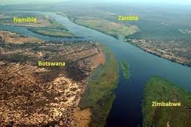 Kazungula Quadripoint Zambezi River Zambezi River