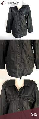 Gio Armand Button Up Black 100 Leather Jacket Brand Gio Armand Style Jacket Condition Very Good No Rips Leather Jacket Brands Leather Jacket Jackets