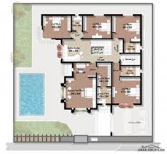 اجمل مجموعه فلل بالمساقط من مسكن العربية نموذج فيلا ٥ المغربية square house plans model house plan house floor design