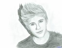 Character Drawings Of Famous People How To Draw Niall Horan Of One Direction Step 9 One Direction Art One Direction Drawings Drawing People