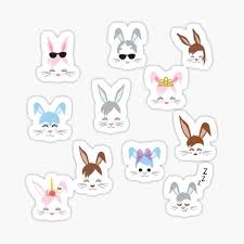 Over 7,650 bunny face pictures to choose from, with no signup needed. Happy Easter Bunny Face Clipart Easter Gift Sticker By Rasveta Redbubble