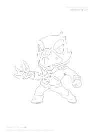 How To Draw Crow Super Easy Brawl Stars Drawing Tutorial Draw It Cute Cizimler Boyama Sayfalari Sanat