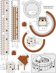 Free Shakespeare S Globe Theater Printable Globe Theater Paper Cutout Paper Toys